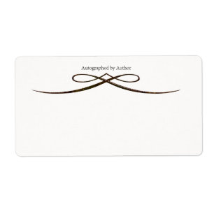 Etiqueta Dedicado por Bookplate del autor