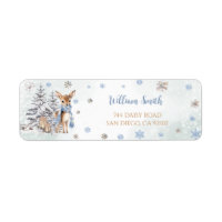 Deer Snowflakes WinReturn Address