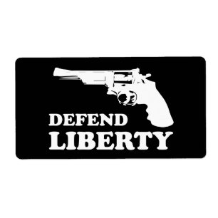 Etiqueta Defend liberty