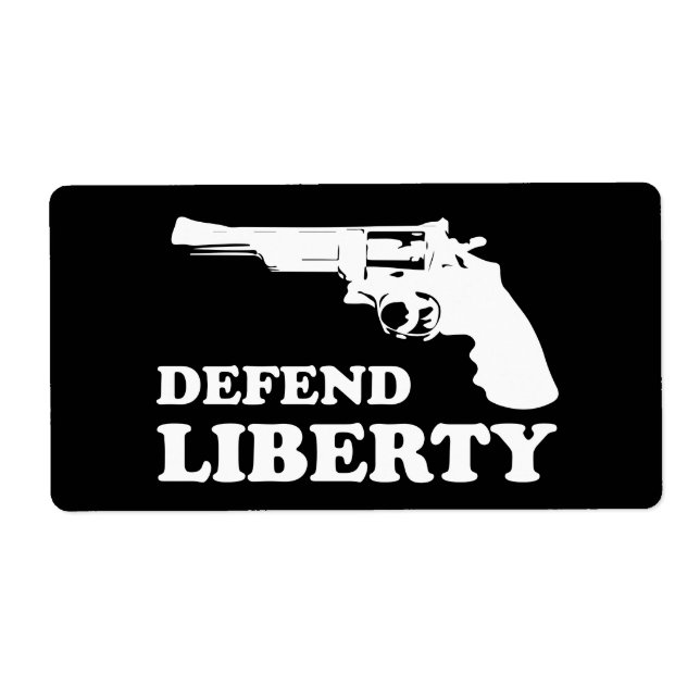 Etiqueta Defend liberty (Frente)