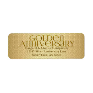 Etiqueta del 50 aniversario de oro