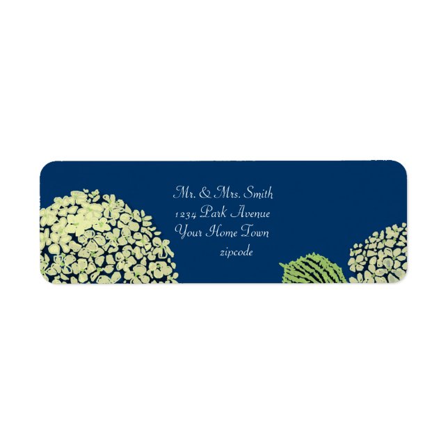Etiqueta del arándano de Hydrangea (Frente)