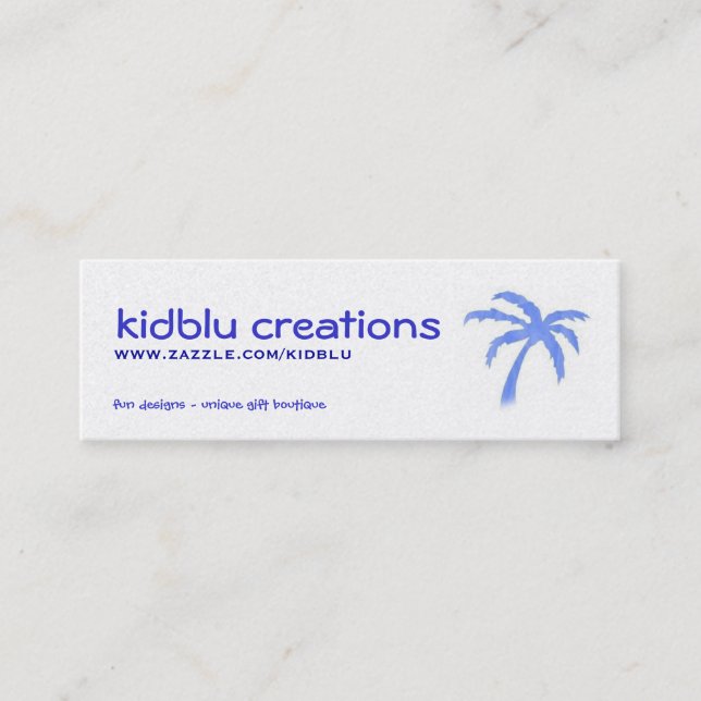 etiqueta del artículo o mini tarjeta de visita (Anverso)