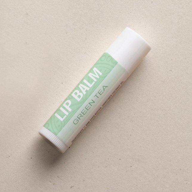 Etiqueta del balde del labio - Té verde - cuadrado (Subido por el creador)