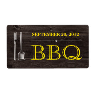 Etiqueta del Bbq