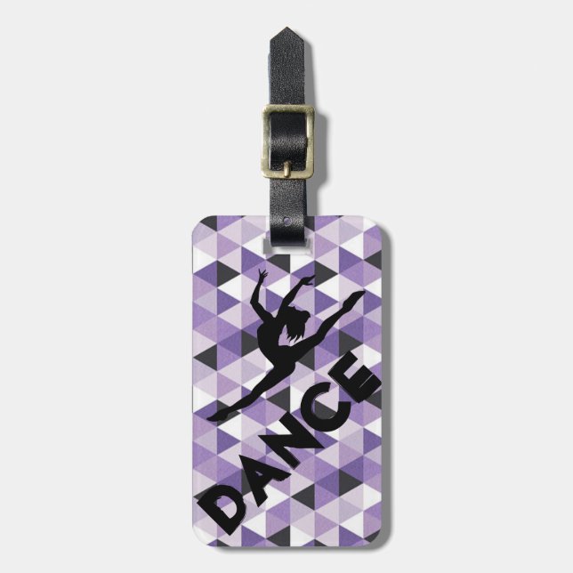 Etiqueta del bolso del equipaje de la danza (Frente Vertical)