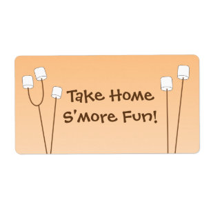 Etiqueta del bolso del favor de fiesta de S'mores