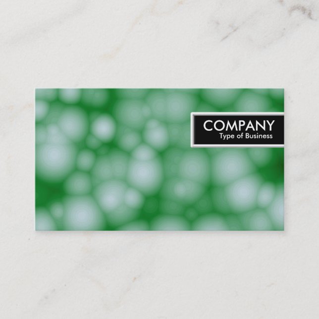 Etiqueta del borde - Burbujas verdes (Anverso)