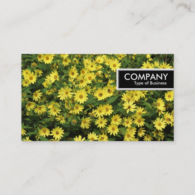 Etiqueta del borde - Daisies amarillos (Anverso)