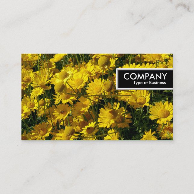 Etiqueta del borde - Daisies amarillos (Anverso)