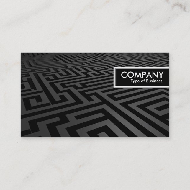 Etiqueta del borde - laberinto oscuro (Anverso)