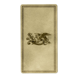 Etiqueta del boticario de Gryphon