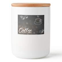 Etiqueta del café con color