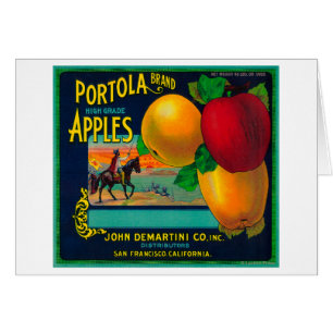 Etiqueta del cajón de Portola Apple