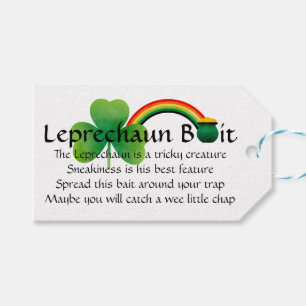 Etiqueta del cebo del Leprechaun