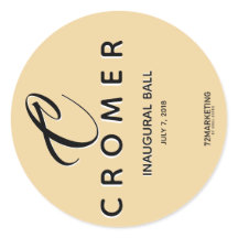 ETIQUETA DEL CIRCLE CHAMPAGNE PEGATINA DE BOLA INA