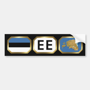 Etiqueta del código del mapa de la bandera de Esto