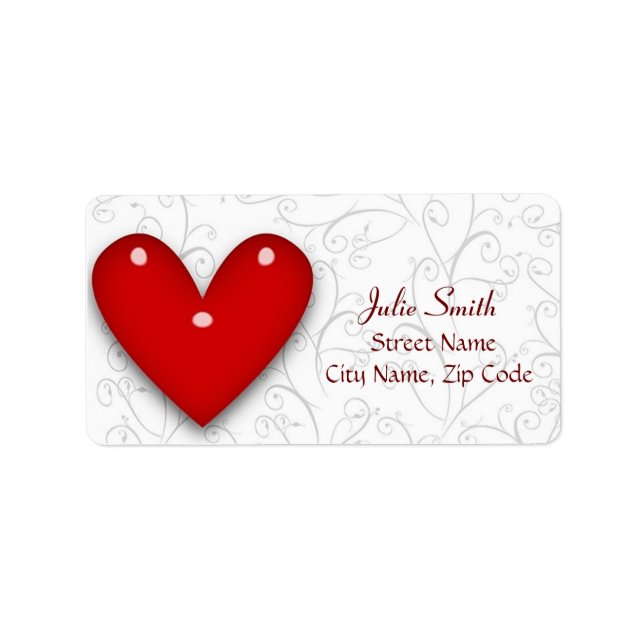 Etiqueta del corazón (Frente)