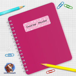 Etiqueta del corazón - rosa