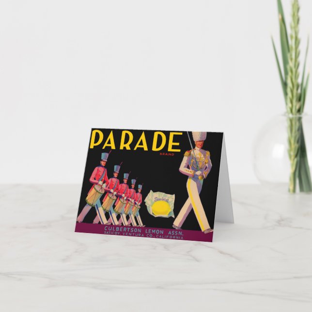 Etiqueta del crate de limón de los años 30 (Anverso)
