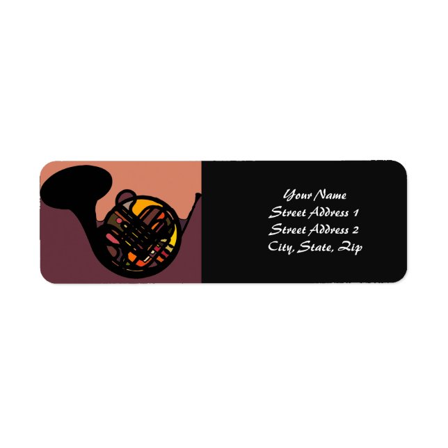 Etiqueta del cuerno francés (Frente)