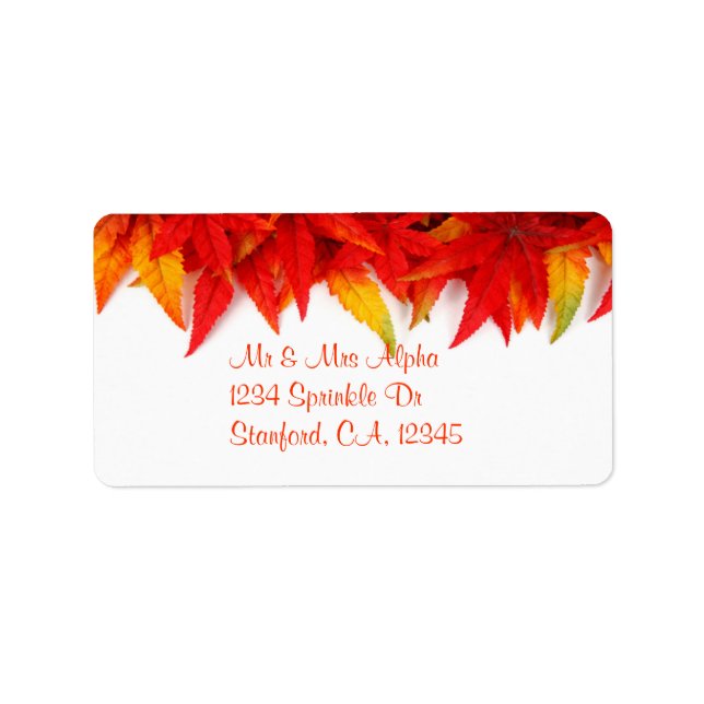 Etiqueta del Día de Acción de Gracias (Frente)