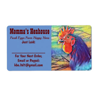 ETIQUETA DEL EMBALAJE DE HUEVO