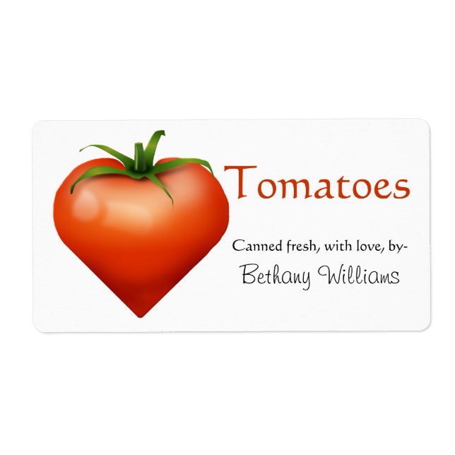 Etiqueta del envase de tomate (Frente)