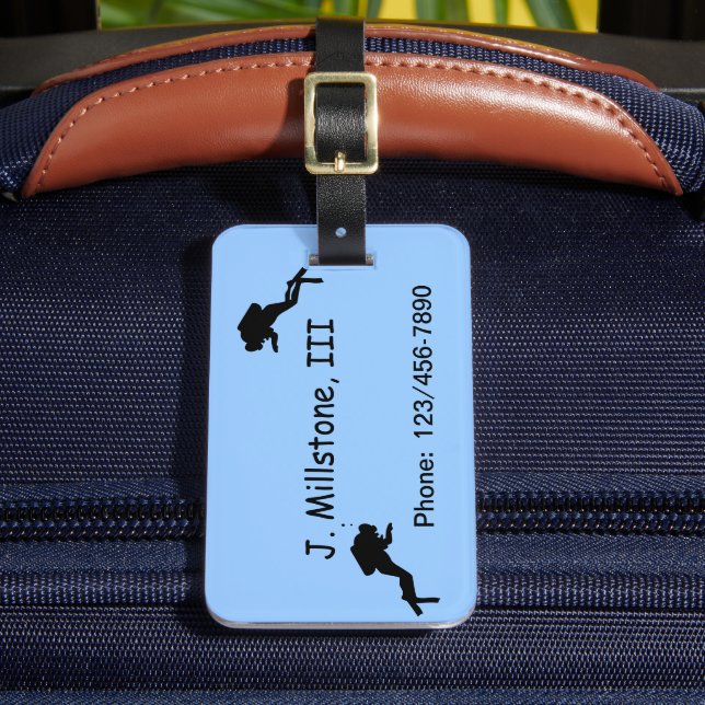 Etiqueta del equipaje - buceadores (Anverso In situ 2)