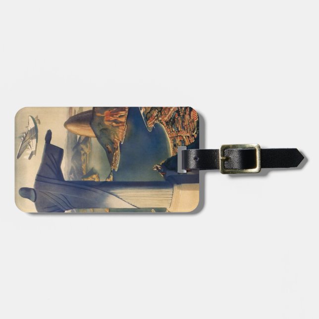 Etiqueta del equipaje con la impresión de Río de (Frente Horizontal)