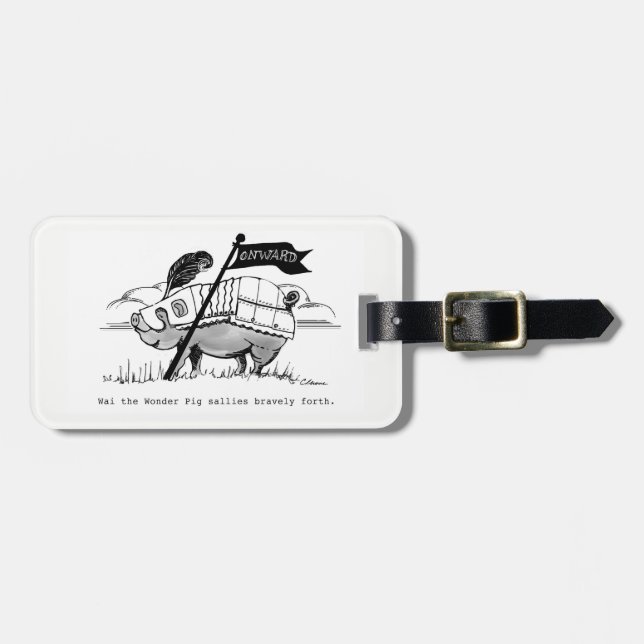 Etiqueta del equipaje con Wai. (Frente Horizontal)