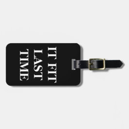 Etiqueta del equipaje 'cupo Time pasado