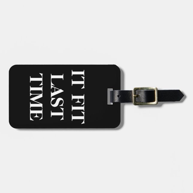 Etiqueta del equipaje 'cupo Time pasado (Frente Horizontal)