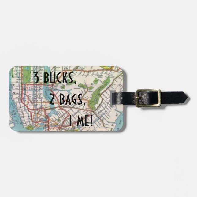 Etiqueta del equipaje de Annie NYC (Frente Horizontal)