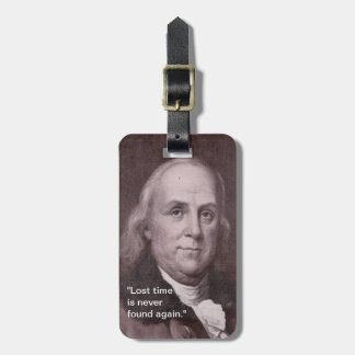 Etiqueta del equipaje de Ben Franklin