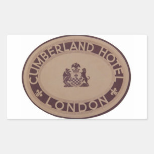 Etiqueta del equipaje de época: Hotel Cumberland