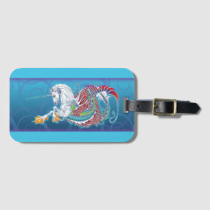 Etiqueta del equipaje de Hippicorn del estilo del