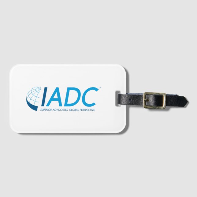 Etiqueta del equipaje de IADC con la ranura para (Anverso horizontal)