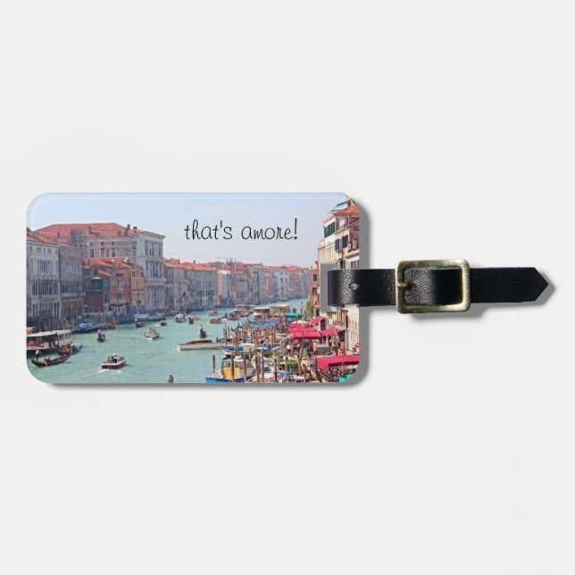 Etiqueta del equipaje de Italia - Venecia (Frente Horizontal)