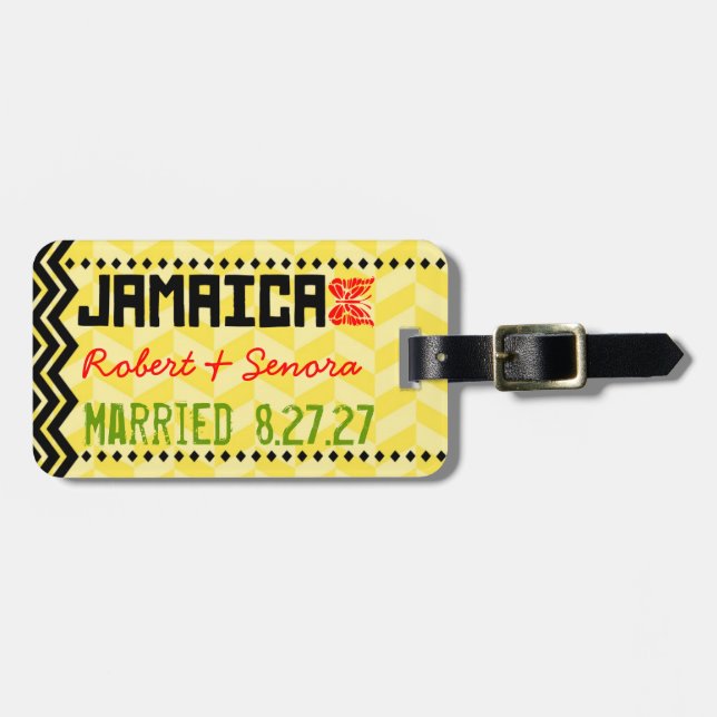 Etiqueta del equipaje de JAMAICA (Frente Horizontal)