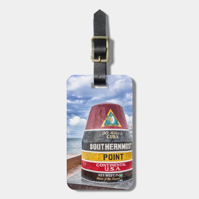 Etiqueta del equipaje de Key West (Frente Vertical)