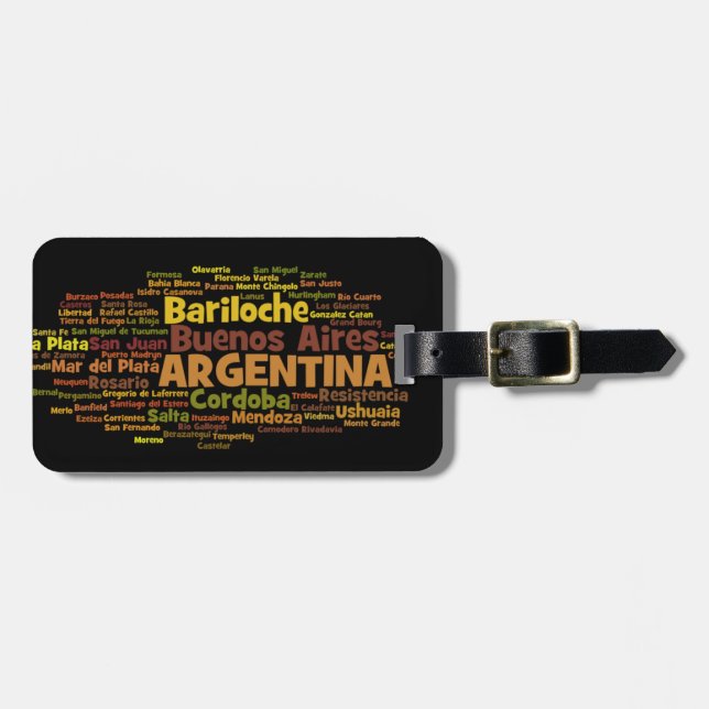 Etiqueta del equipaje de la ARGENTINA (Frente Horizontal)