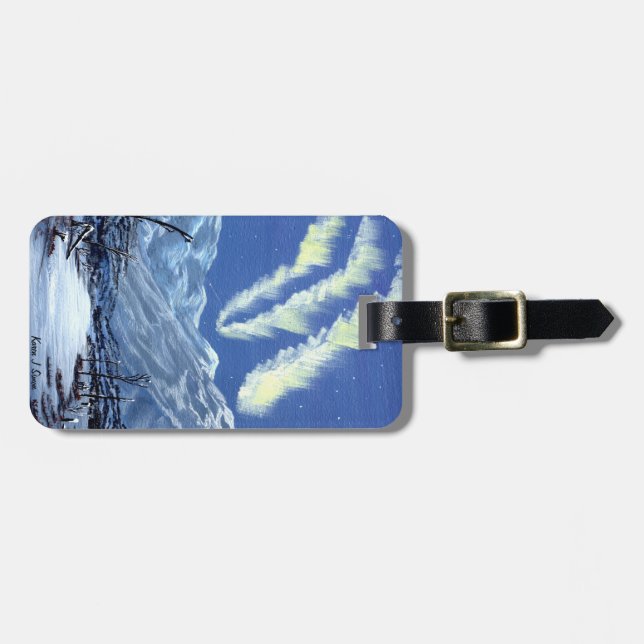 Etiqueta del equipaje de la aurora (Frente Horizontal)