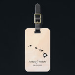 Etiqueta del equipaje de la boda del mapa de<br><div class="desc">Éstos indican que las etiquetas del equipaje hace las etiquetas perfectas del regalo de boda o las etiquetas agradables del bolso. Átelo a su regalo en vez de una etiqueta de papel típica del regalo, y pueden utilizarla por meses y próximos años. Las etiquetas tienen un fondo de la acuarela...</div>