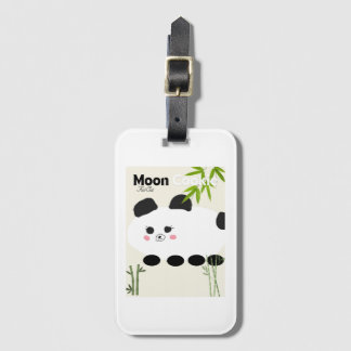 Etiqueta del equipaje de la galleta de la luna