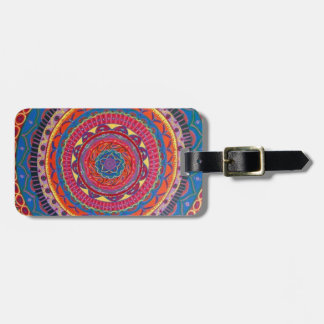 Etiqueta del equipaje de la mandala
