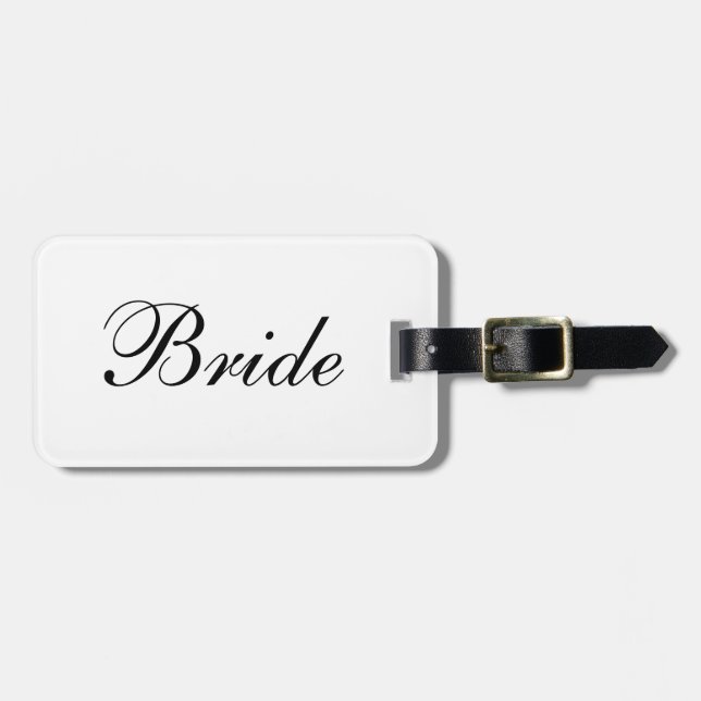Etiqueta del equipaje de la "novia" (Frente Horizontal)