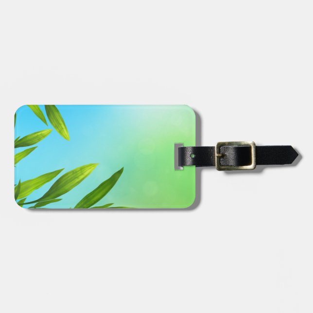 Etiqueta del equipaje de la plantilla (Frente Horizontal)