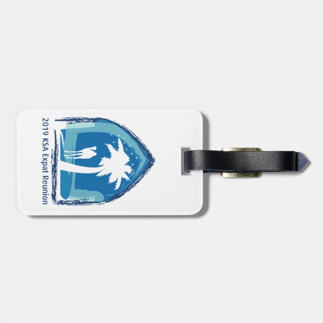 Etiqueta del equipaje de la reunión (Atrás Horizontal)