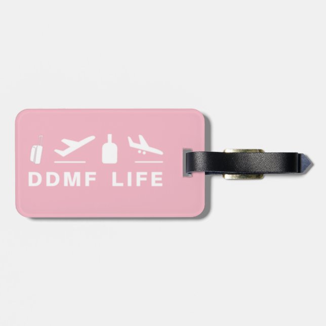 Etiqueta del equipaje de la vida de DDMF (Atrás Horizontal)